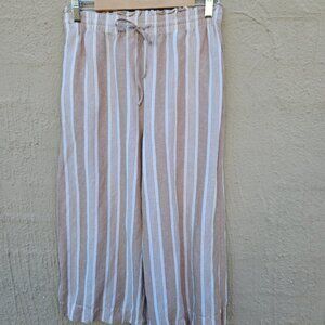 Madewell Striped Cropped Straight Leg